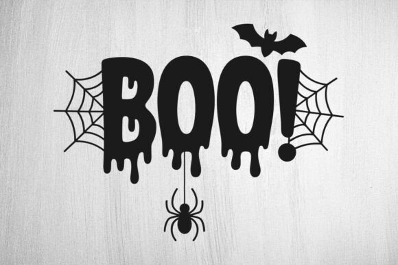 Boo Svg for Halloween Embroidery Projects