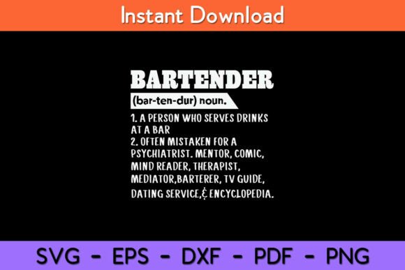 First Impressions of Bartender Definition Barkeeper Bar Funny