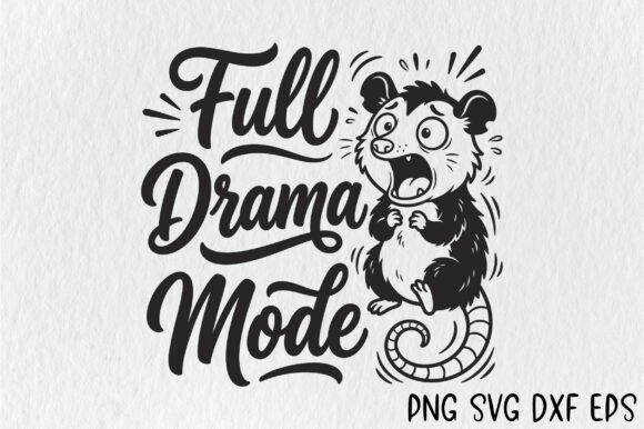 Full Drama Mode SVG, Funny Opossum PNG – A Designer’s Honest Review for Real Embroidery Use