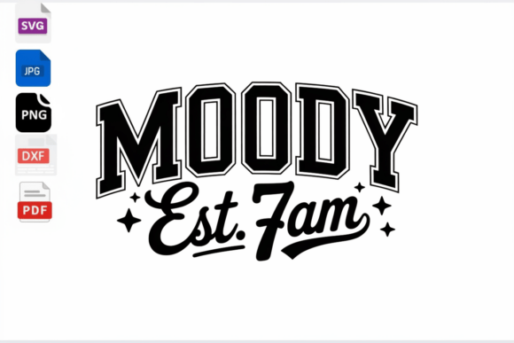 Moody Est 7am SVG: A Coffee Lover’s Embroidery Design for Real Projects