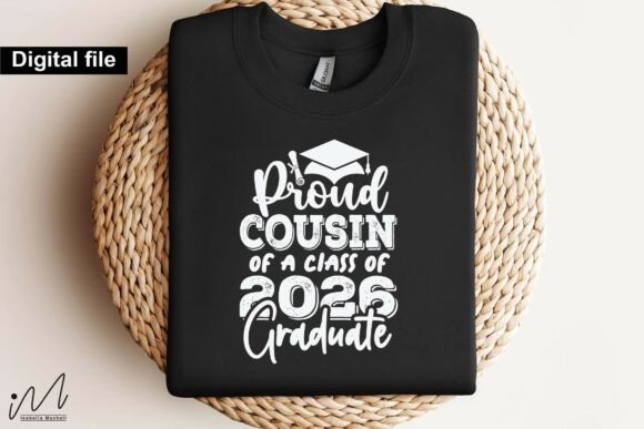 Proud Cousin of a Class of 2026 Graduate: A Lighthearted Touch for Graduation Embroidery