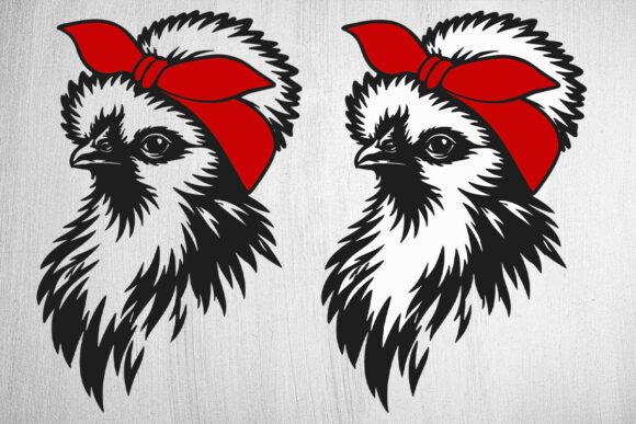 Silkie Chicken, Chicken Head Bandana Svg Review