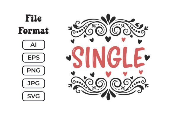 Single SVG Funny Valentine Status Design