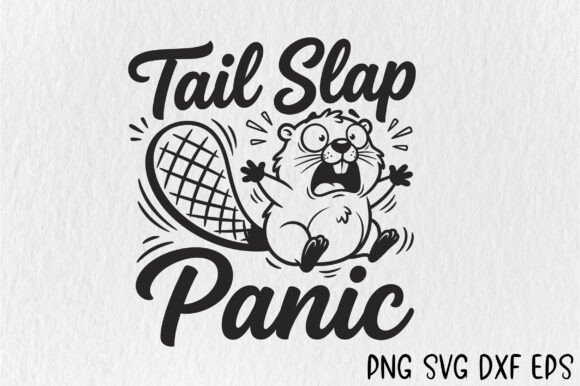 Tail Slap Panic SVG: A Funny Beaver Design That Works