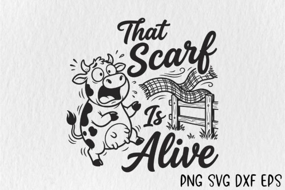 That Scarf is Alive SVG, Funny Cow SVG – A Designer’s Honest Take for Real Projects